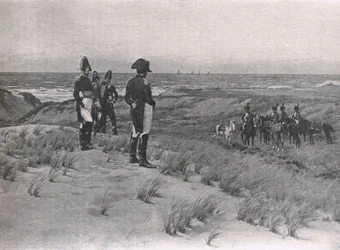 Napoléon observe la Manche, illustration de 